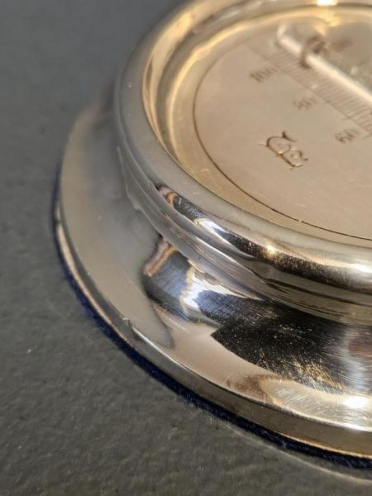 Edwardian Silver Desk Top Thermometer - Image 4
