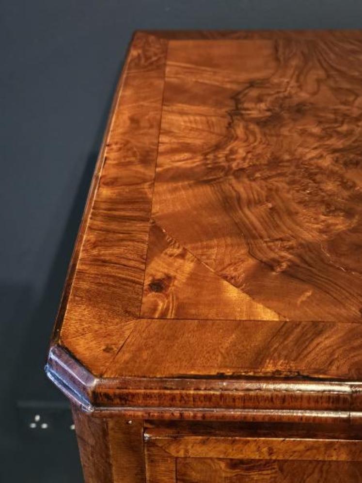 Superb Edwardian Walnut Tallboy Chest - Image 5
