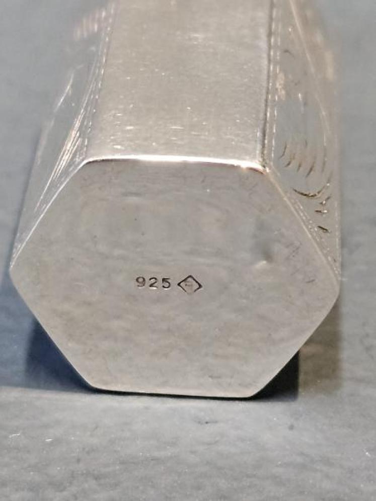 Engraved Silver Miniature Scent Bottle  - Image 5
