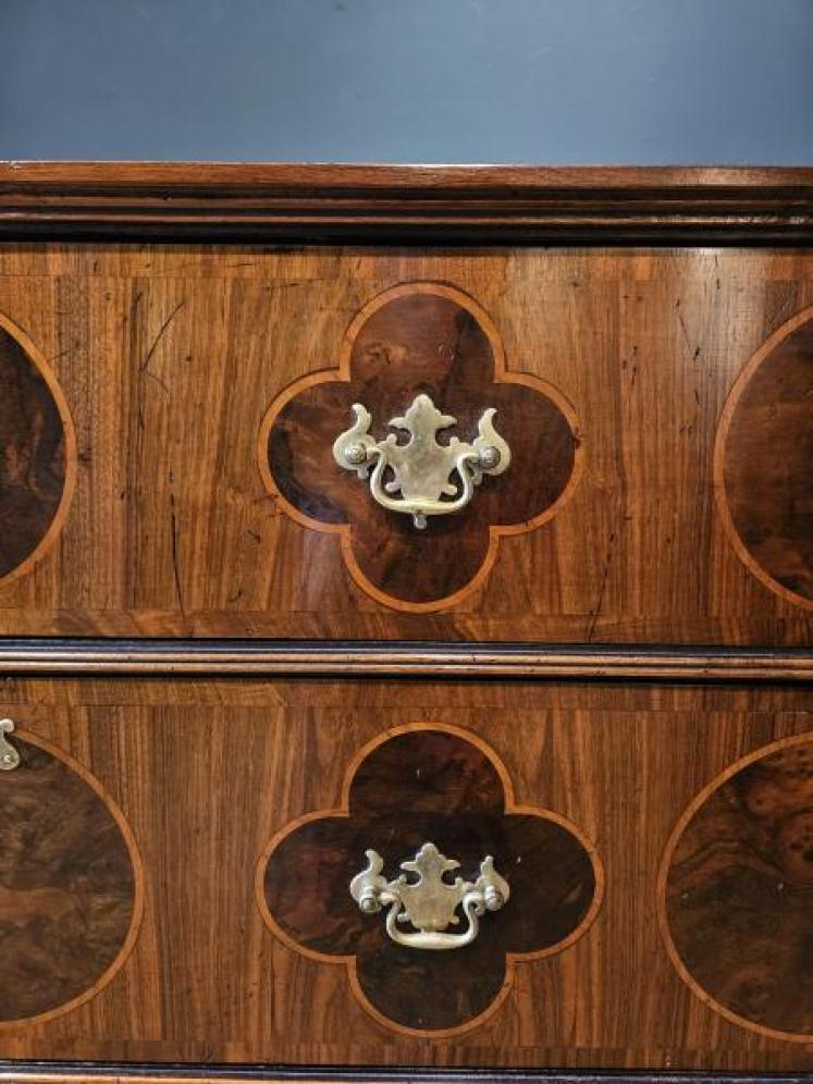 Inlaid Georgian Walnut Chest - Image 5