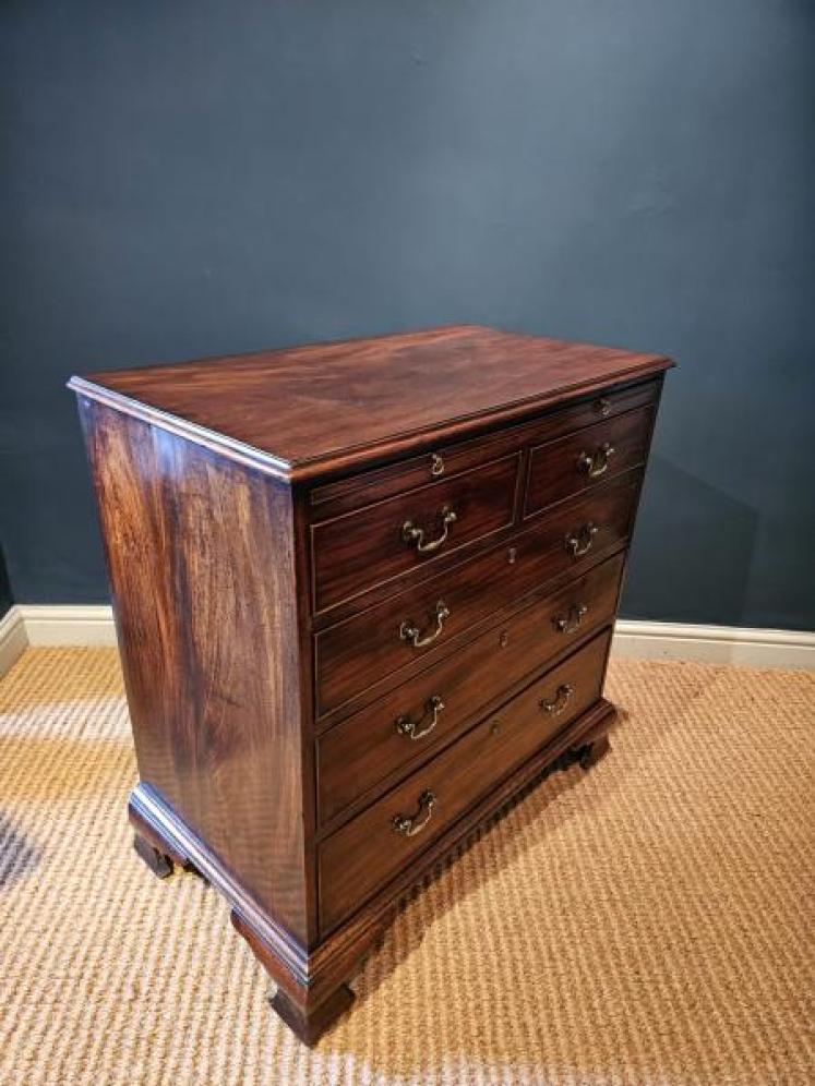 George III Mahogany Chest of Drawers - Image 5