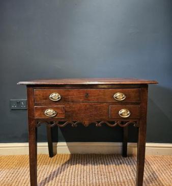 George III Oak Lowboy