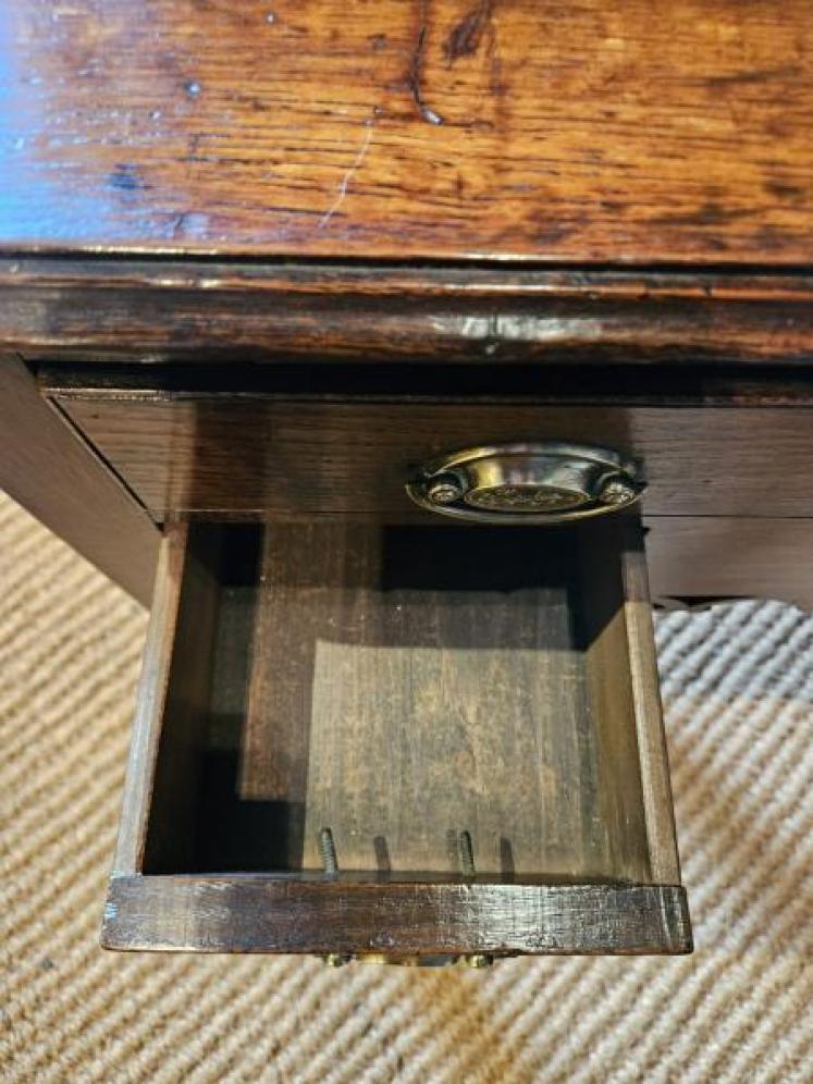 George III Oak Lowboy - Image 6