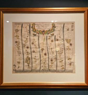John Ogilby Map 'The Extended Road from Oakham to Richmond'