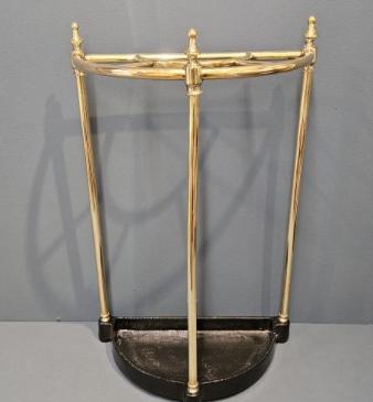 Victorian Cast Iron and Brass Stick Stand