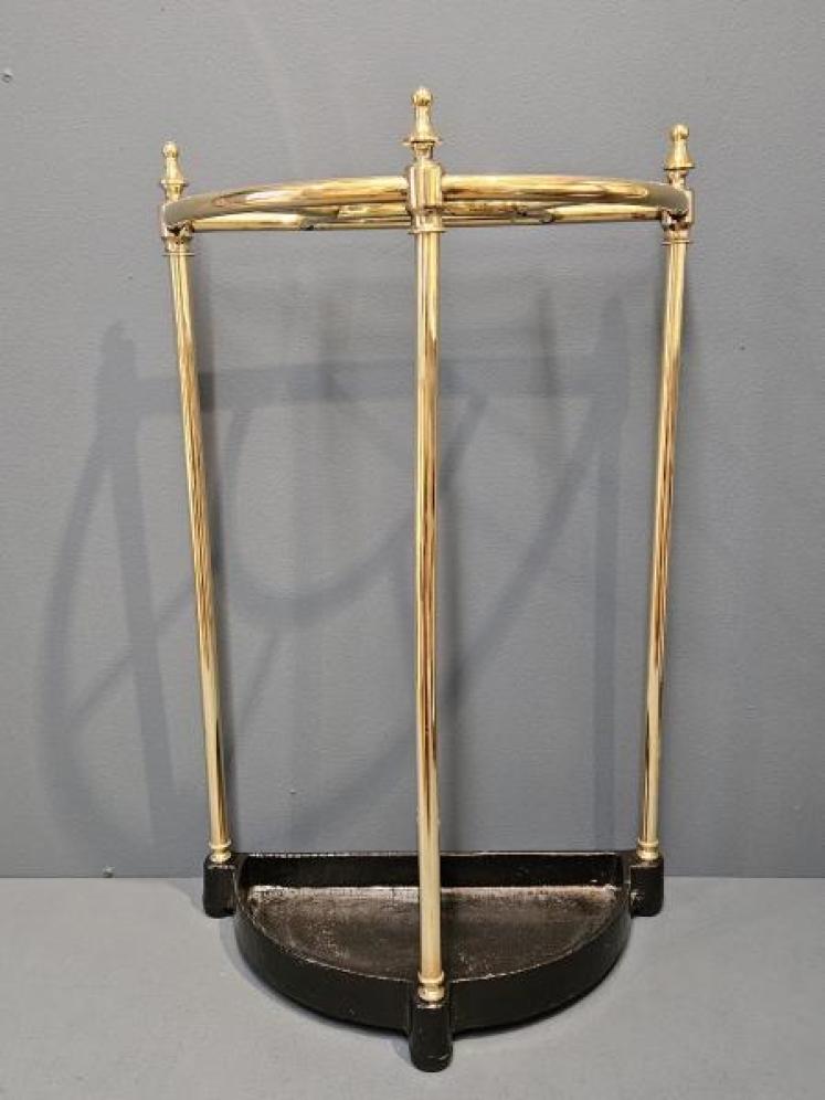 Victorian Cast Iron and Brass Stick Stand - Image 2