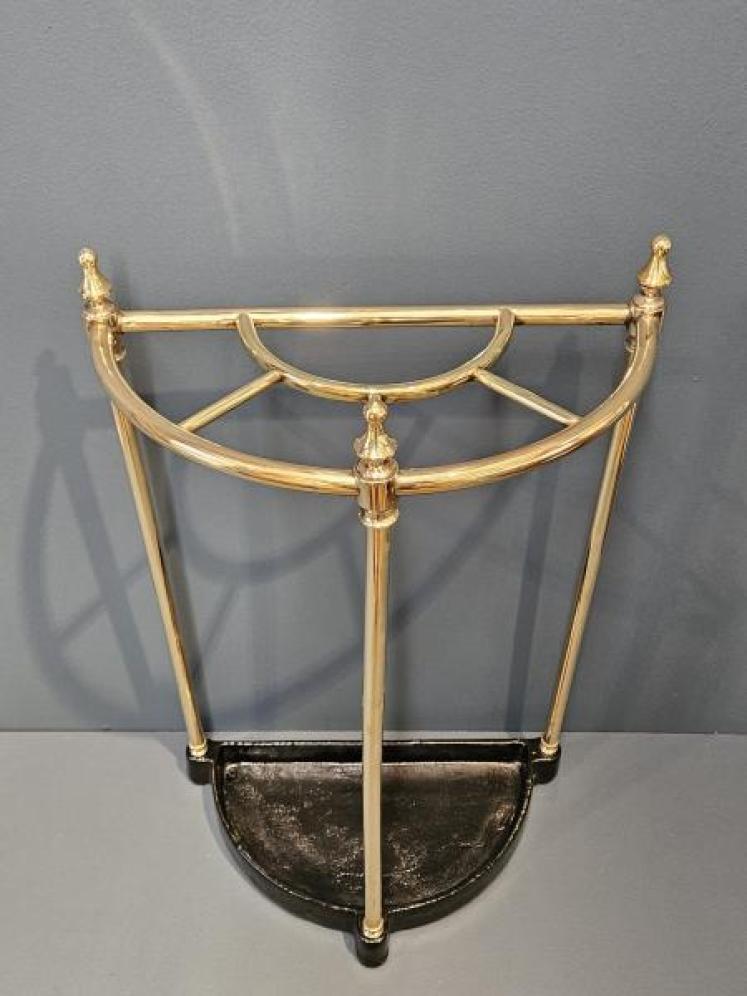 Victorian Cast Iron and Brass Stick Stand - Image 3