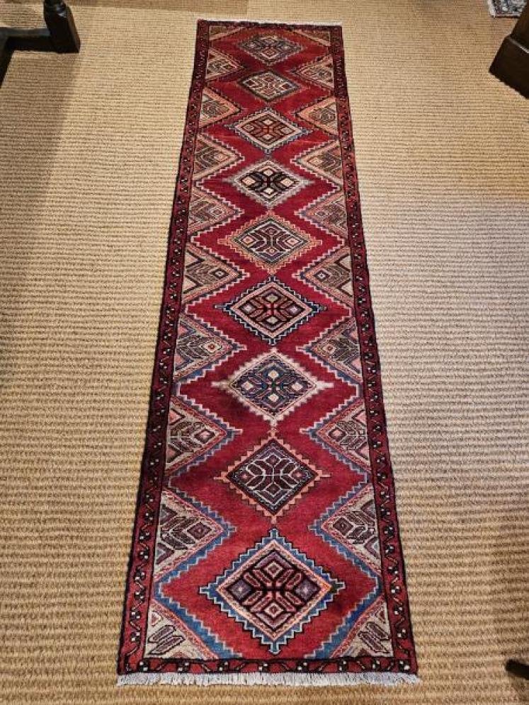 8' 6" Long Persian Pure Wool Runner - Image 1