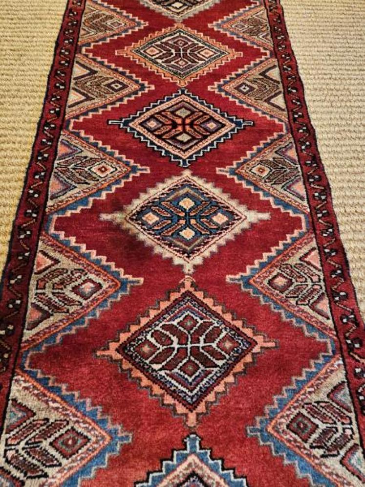 8' 6" Long Persian Pure Wool Runner - Image 2