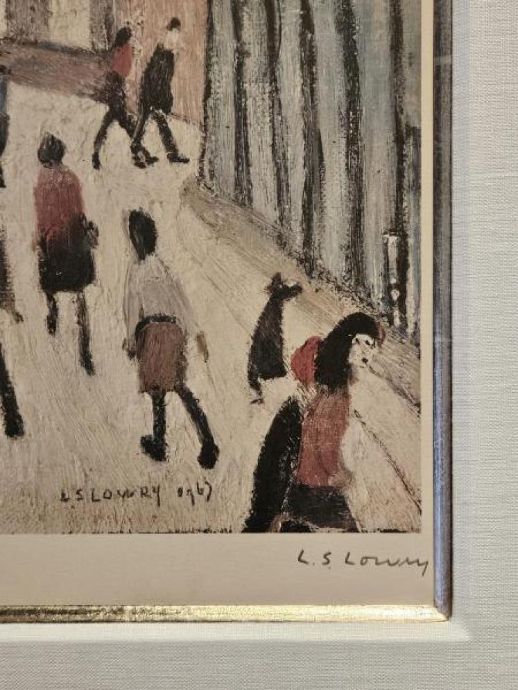 Superb Signed Lowry Print 'Mrs Swindells Picture' - Image 2