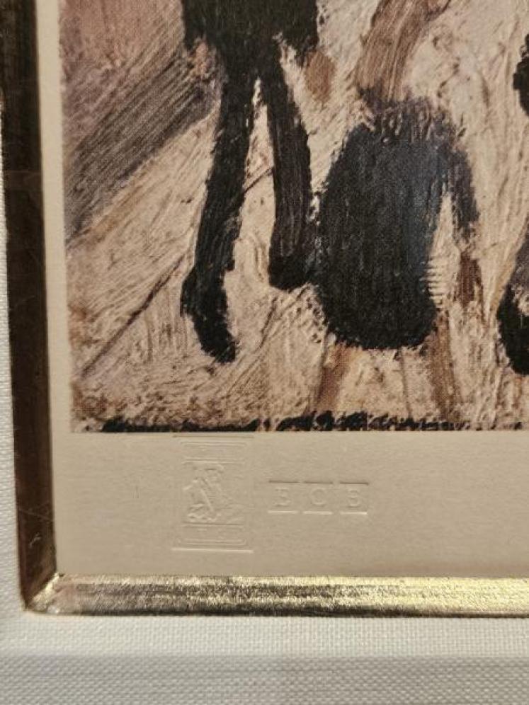 Superb Signed Lowry Print 'Mrs Swindells Picture' - Image 3