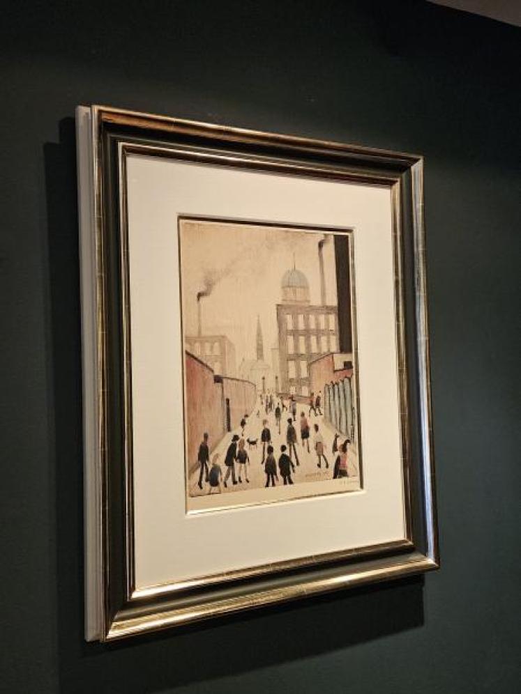 Superb Signed Lowry Print 'Mrs Swindells Picture' - Image 6