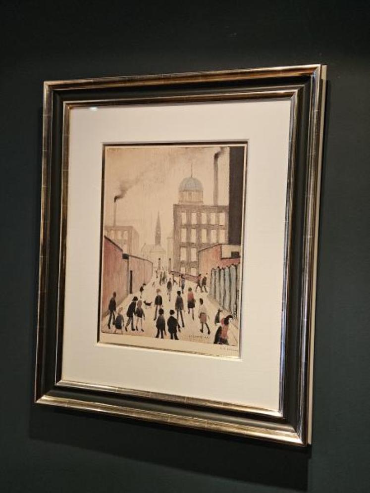 Superb Signed Lowry Print 'Mrs Swindells Picture' - Image 7
