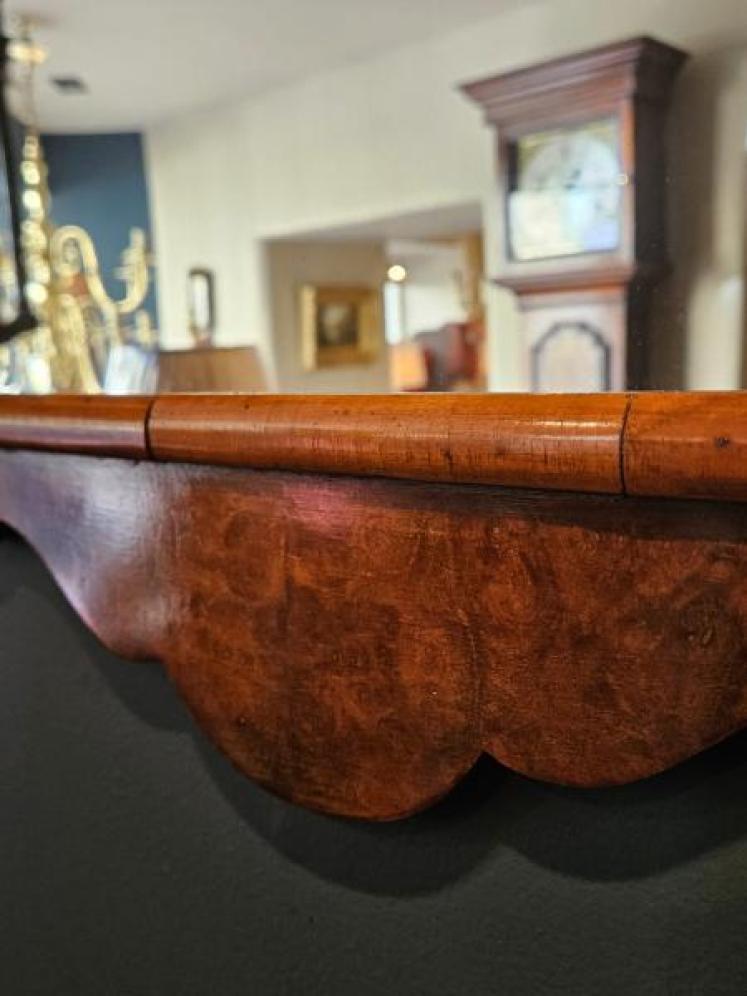 George III Style Walnut Mirror - Image 6
