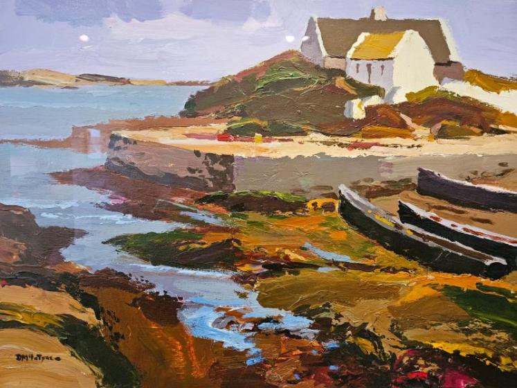 Outstanding Acrylic on Board 'Low tide at Dolan' by Dolland McIntyre - Image 2