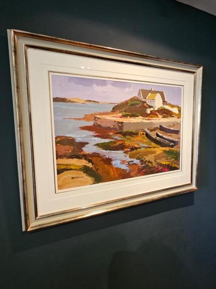 Outstanding Acrylic on Board 'Low tide at Dolan' by Dolland McIntyre - Image 3
