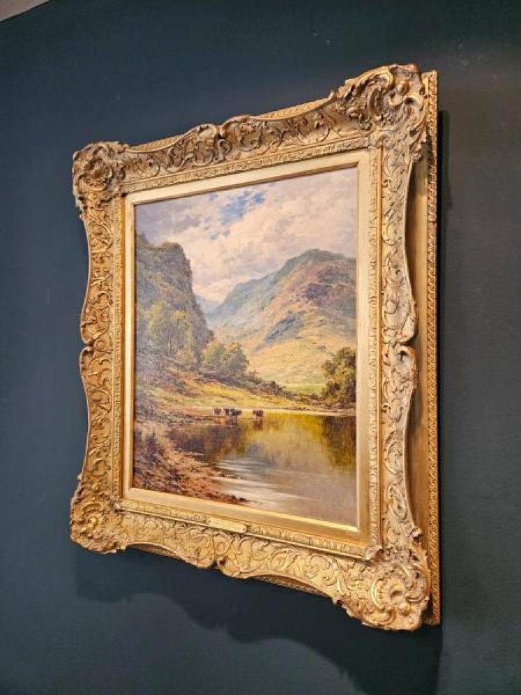 Henry Hillier Parker Oil on Canvas 'Loch Etive' Painting - Image 4