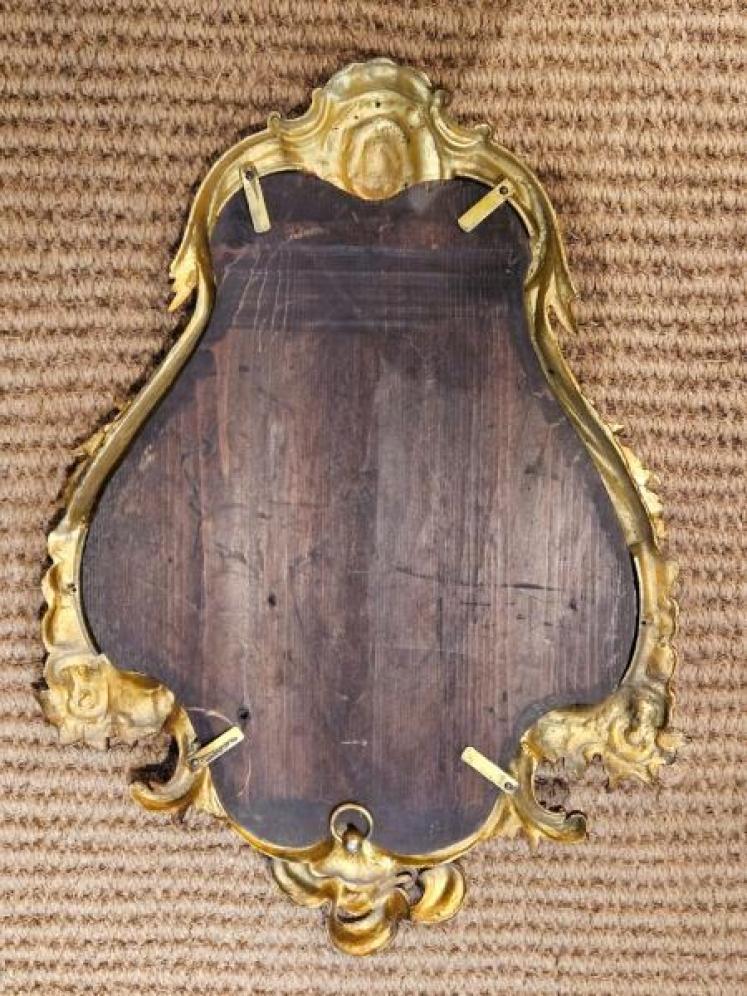 Superb Victorian Gilt Bronze Rocco Style Mirror  - Image 2