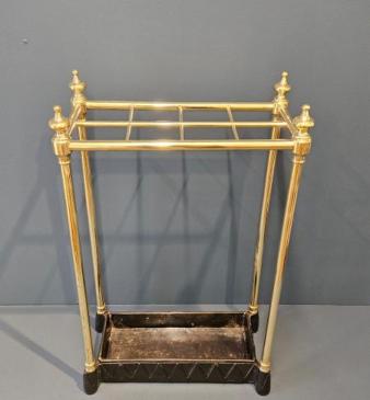 Victorian Brass and Cast Iron Stick Stand 