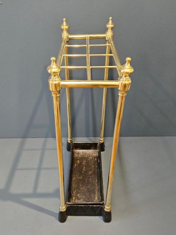 Victorian Brass and Cast Iron Stick Stand  - Image 6