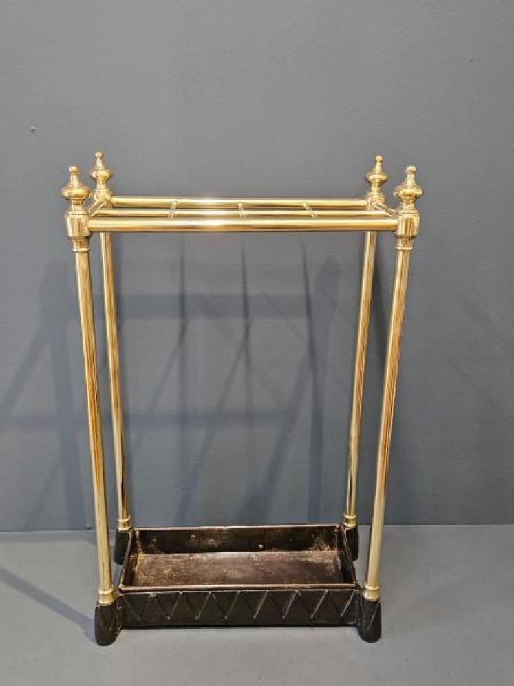 Victorian Brass and Cast Iron Stick Stand  - Image 7