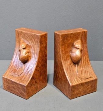 Pair of Thompson's of Kilburn Mouseman Book Ends 