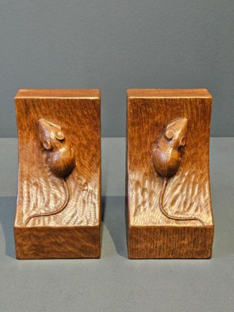 Pair of Thompson's of Kilburn Mouseman Book Ends  - Image 3