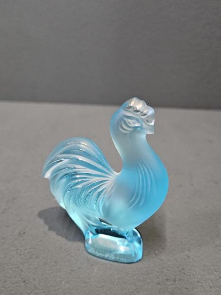 Turquoise Lalique Cockerel - Image 3