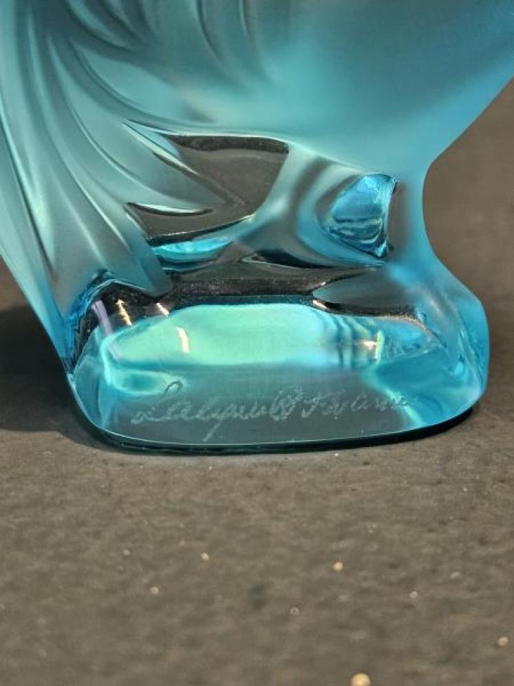 Turquoise Lalique Cockerel - Image 5