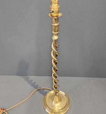 Victorian Brass Barley Twist Lamp
