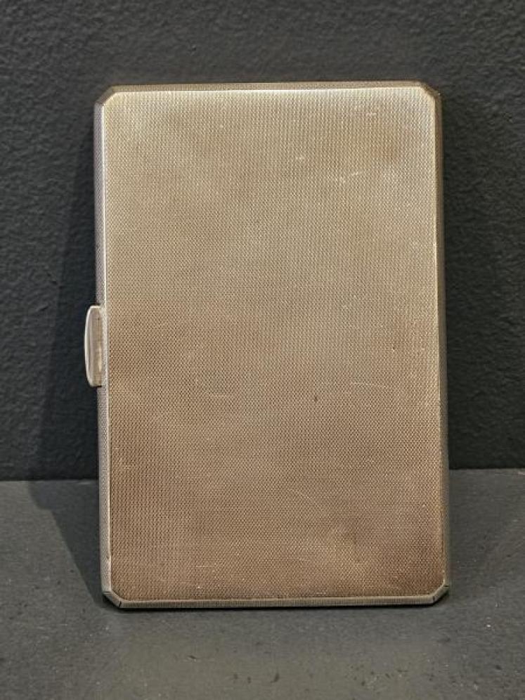 Silver Cheroot Case Engraved with a Spaniel - Image 4