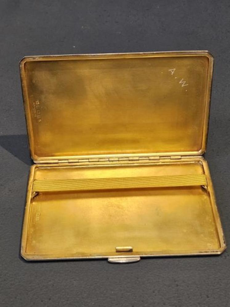 Silver Cheroot Case Engraved with a Spaniel - Image 5