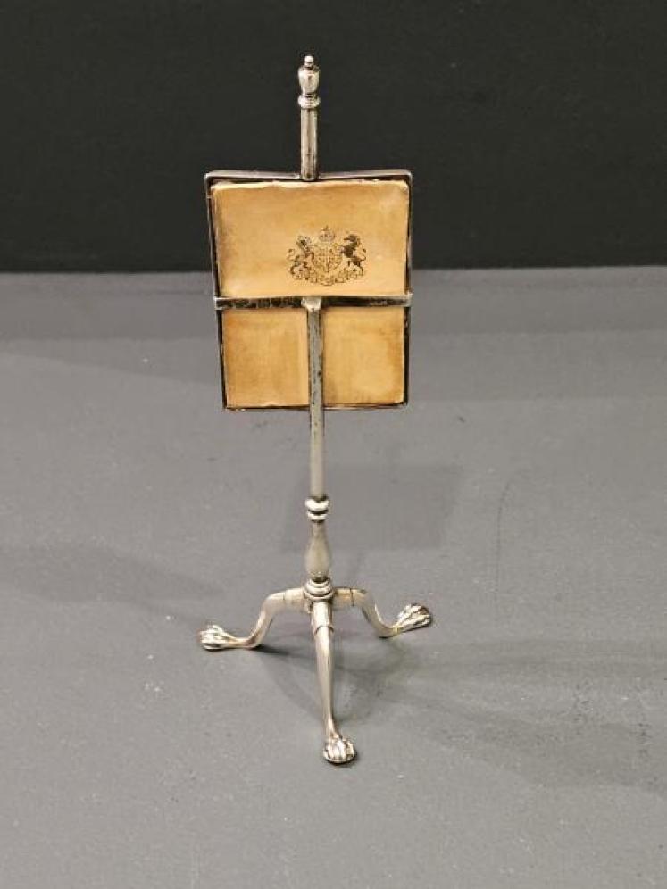 Unusual Silver Pole Screen Notice Holder - Image 5