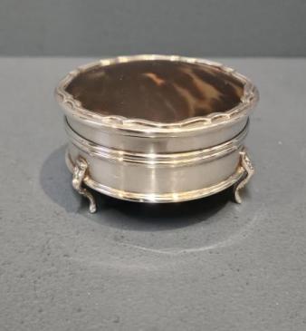 Silver and Tortoiseshell Ring Box