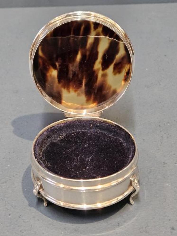 Silver and Tortoiseshell Ring Box - Image 5
