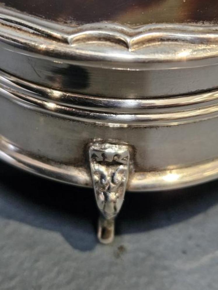 Silver and Tortoiseshell Ring Box - Image 6
