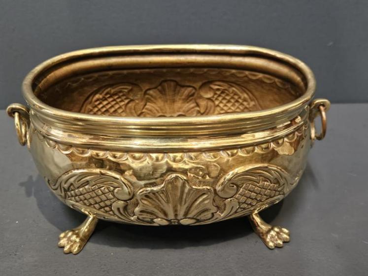Small Victorian Brass Planter  - Image 1