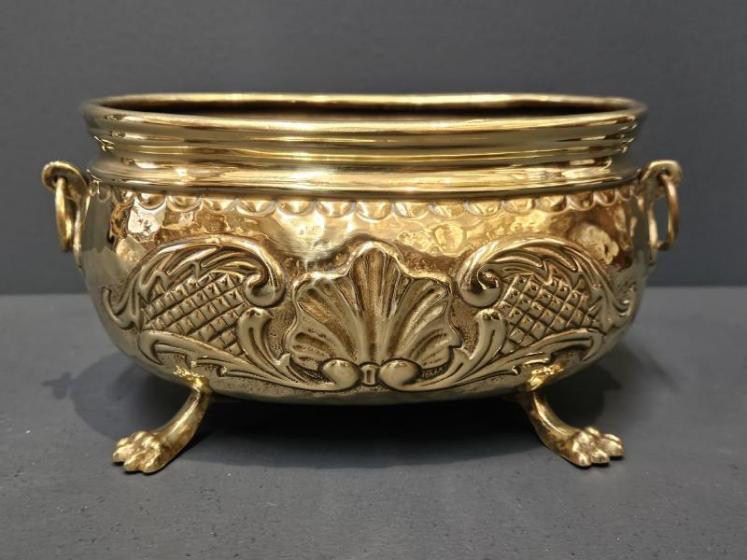 Small Victorian Brass Planter  - Image 2
