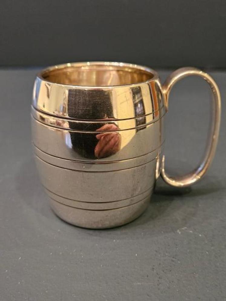 Rare Silver Barrel Mug  - Image 1