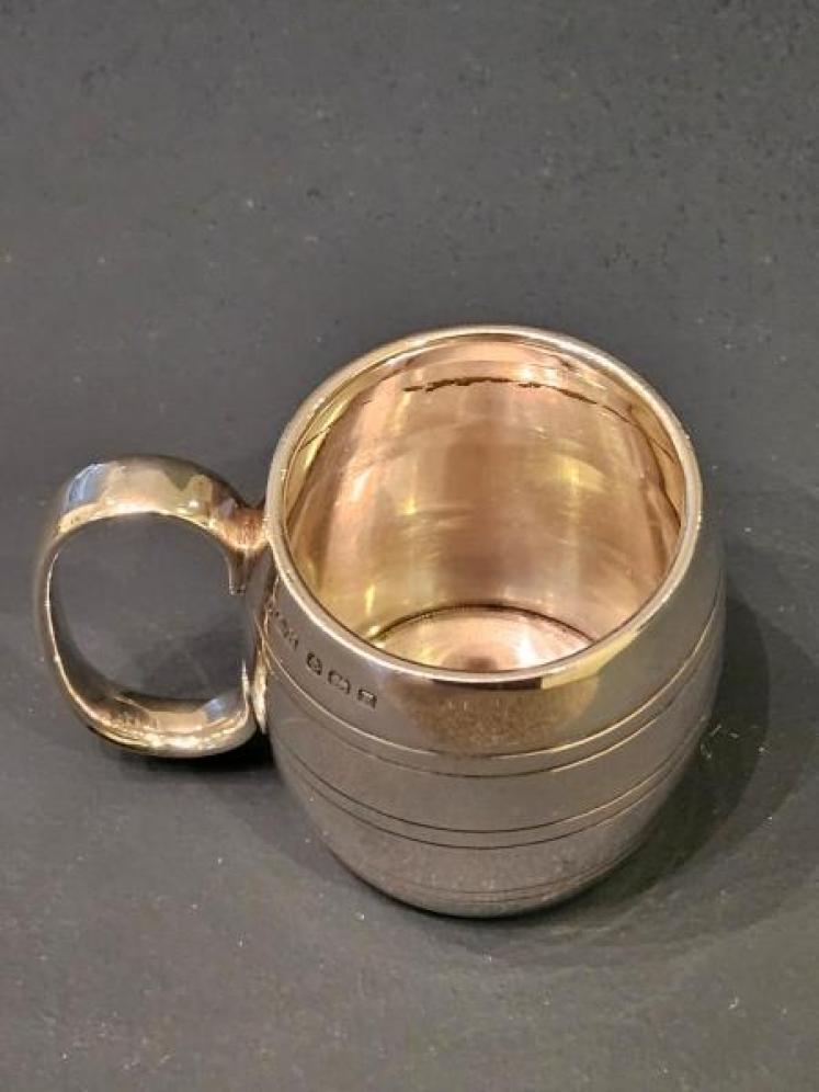 Rare Silver Barrel Mug  - Image 4