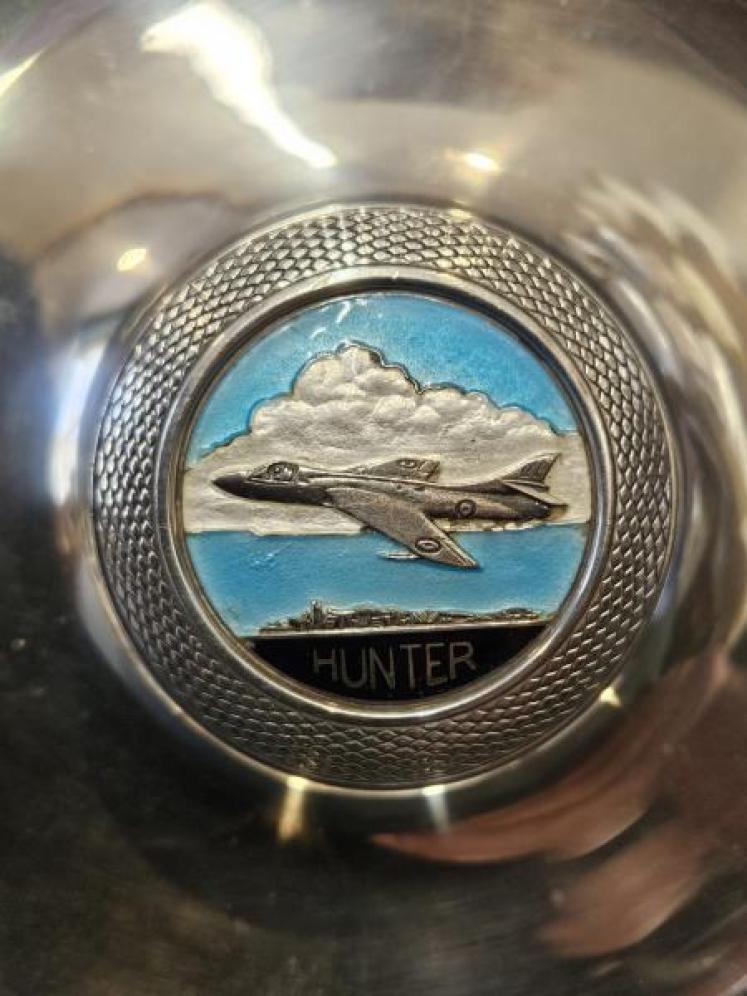 Silver and Enamel Hawker Hunter Cufflink Tray - Image 5