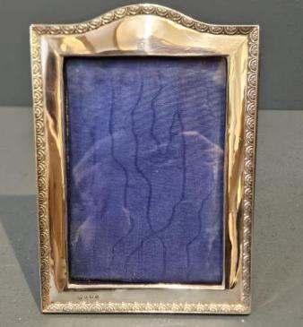 George V Arched Top Silver Photo Frame