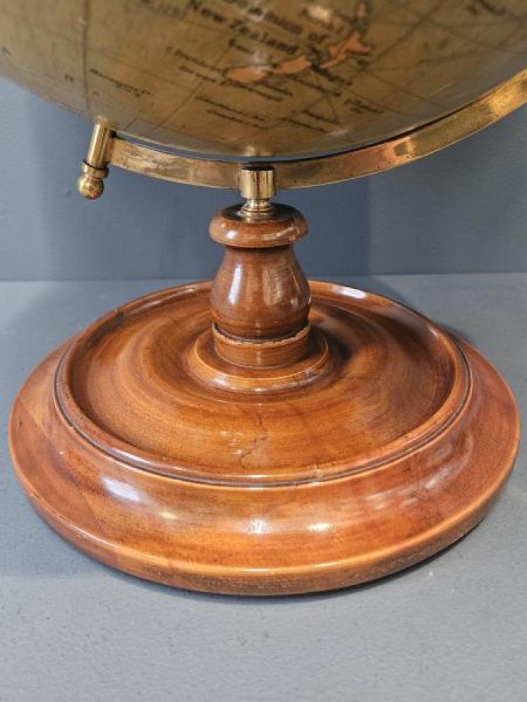 Superb 1920's Phillips 14" Gesso Library Globe - Image 3