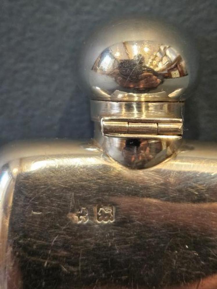 Silver Edwardian Hip Flask - Image 5