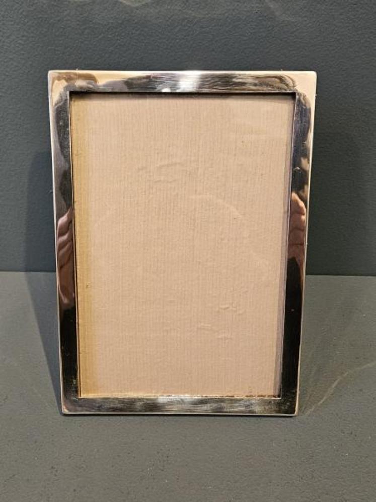 Plain Silver Portrait Sized Photo Frame - Image 1