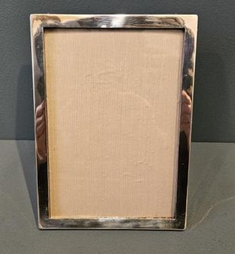 Plain Silver Portrait Sized Photo Frame