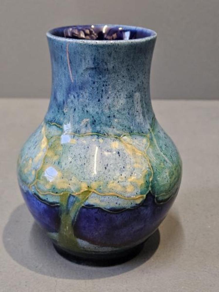 Early Moorcroft Moonlit Blue Vase - Image 1