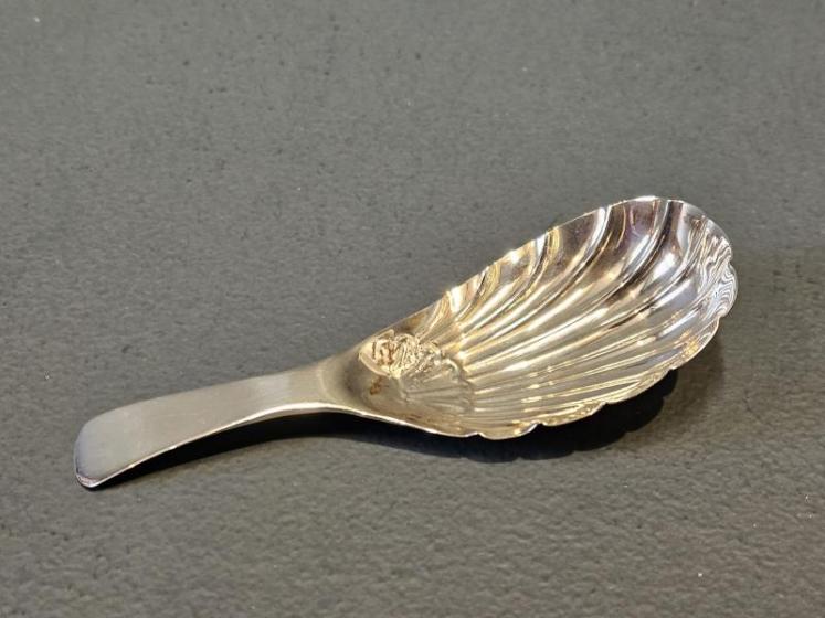 Georgian Dublin Silver Caddy Spoon  - Image 1