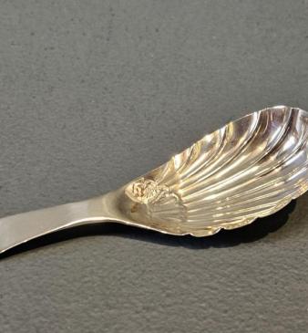 Georgian Dublin Silver Caddy Spoon 