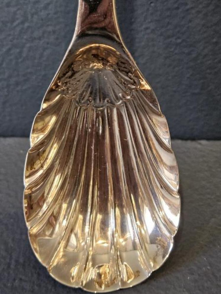 Georgian Dublin Silver Caddy Spoon  - Image 2